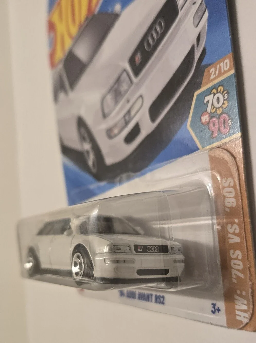 1994 Audi Avant RS2 Hot Wheels HW 70s vs 90s 2/10 White Diecast